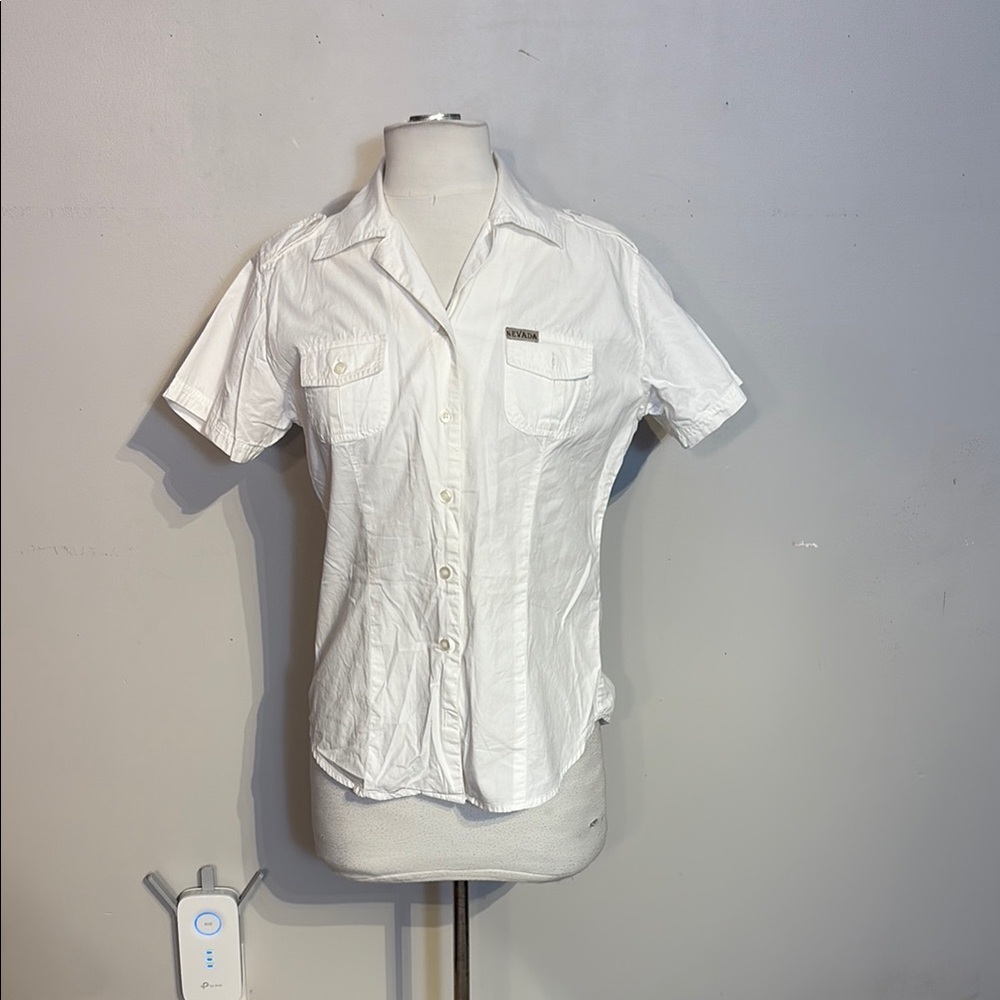 Nevada White Short Sleeve Shirt